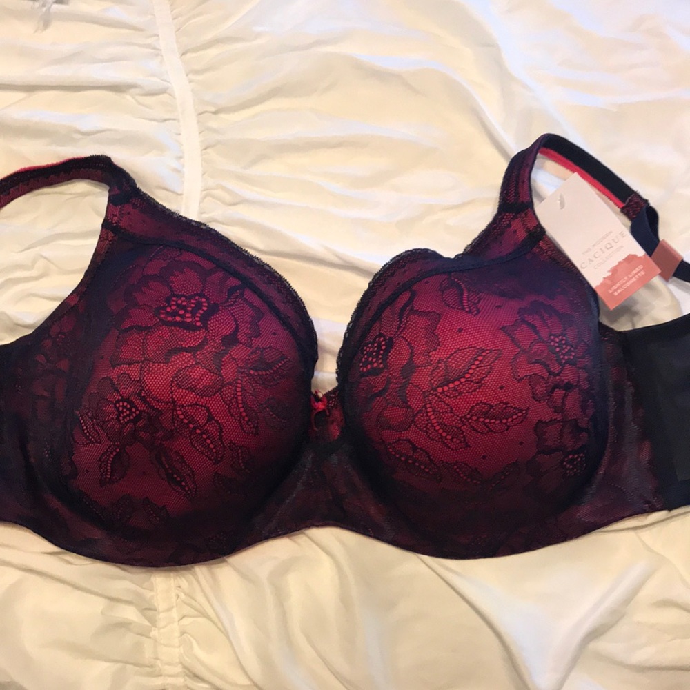 Lace balconette bra